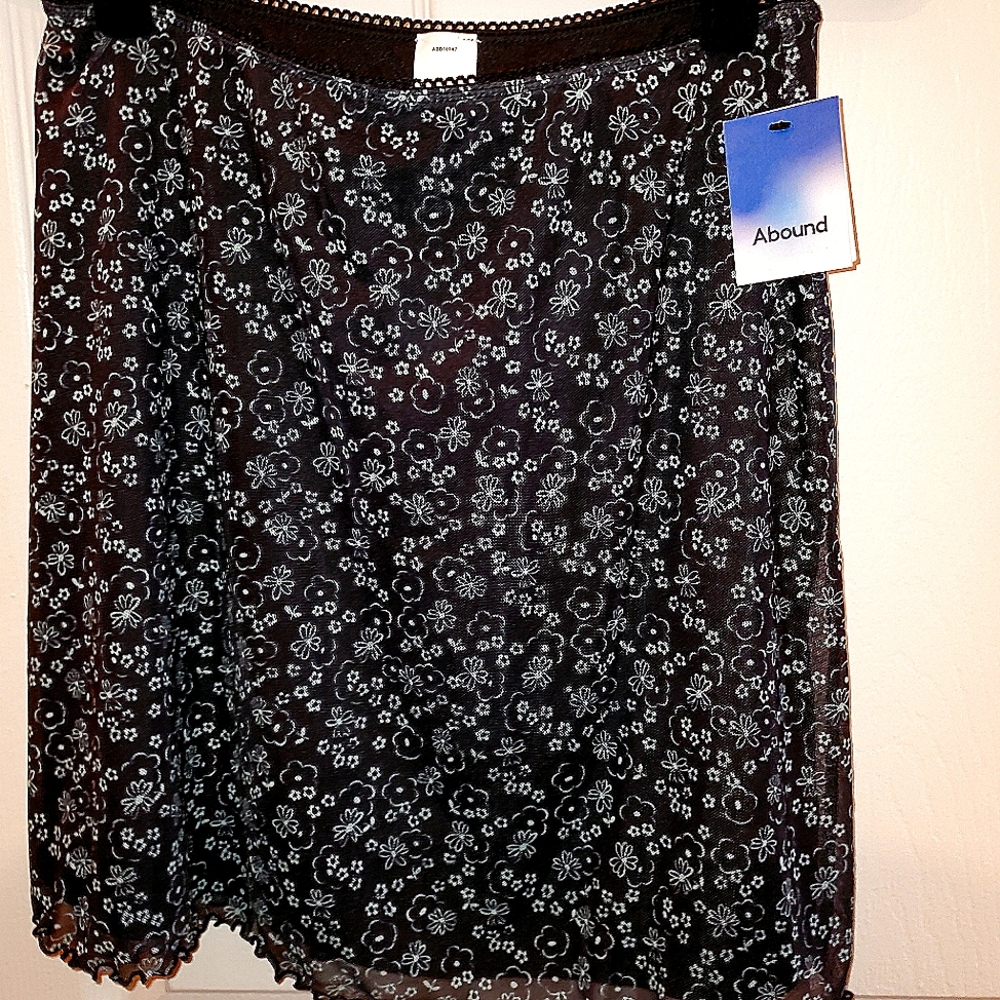 Abound Floral Mini Skirt